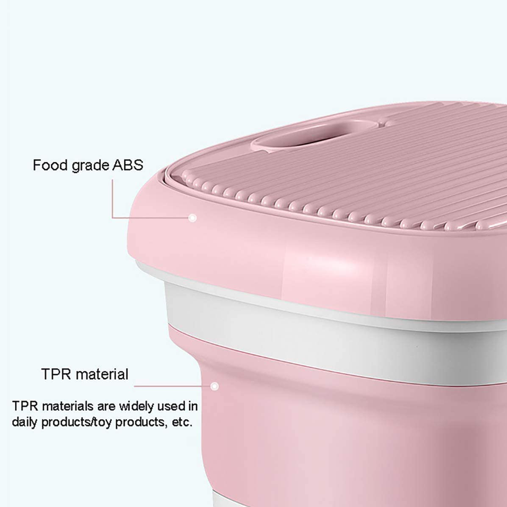 مینی واش لباسشویی مسافرتی تاشو تایمردار با خشک کن - Image 3