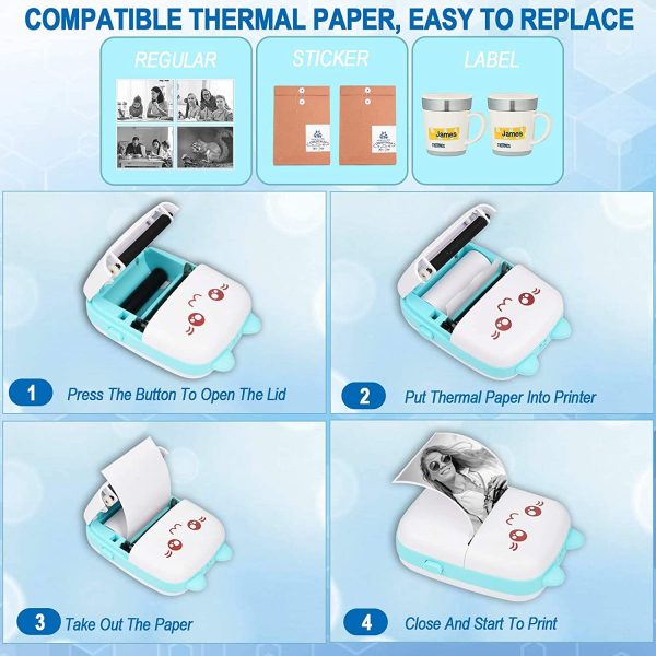 مینی پرینتر حرارتی قابل حمل مدل خرگوشی Iprint - Image 8