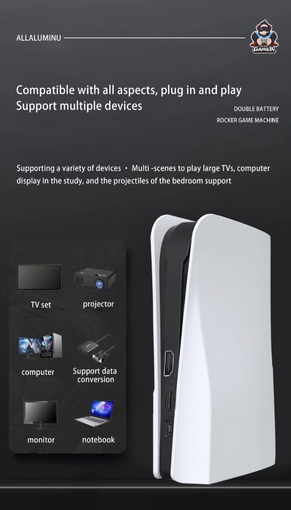 کنسول بازی گیم باکس مدل Q10 با حافظه 128 گیگابایت و بازی های پلی استیشن 2 - Image 3