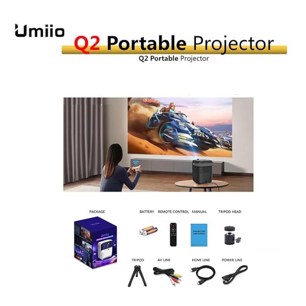 ویدئو پروژکتور اندروید Umiio مدل Q2 (A010) - Image 11